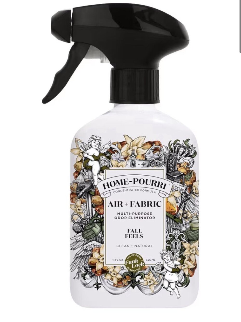 Home-Pourri Air + Fabric Multi-Purpose Odor Eliminator, Fall Feels, 11 Fl Oz -
